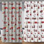 Shower Curtain - Make-A-Wish Fire Truck