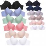 6 Pack Ladies Cotton 3 Hook Plain Cup