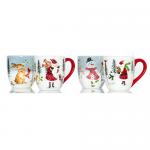 Holiday Cheer 4 Piece Coffee Mug Set
