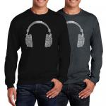 Men 's Word Art Crewneck Sweatshirt - 63