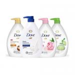 4-Pack Dove Shower Gel Body Wash W Pump