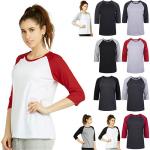 Baseball Tee for Women 's - 100% Cotton