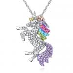 Multi-Colored Unicorn Pendant Necklace M...