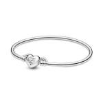 PANDORA MOMENTS WINGED HEART BANGLE for