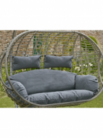 Double Hanging Chair Cushion - Grey -