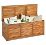 Acacia Wood 47-Gallon Outdoor Storage Bo...