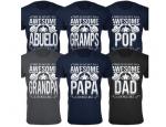 Men s Awesome Dad & Grandpa T-Shirts