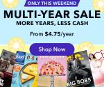 The Multi-Year Magazine Sale is live at