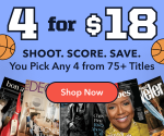 4 for $18 Magazine Sale is live at