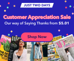The Customer Appreciation Sale is Live