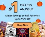 $1 or Less Sale is LIVE at DiscountMags!