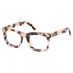 Square Yellowish Tortoiseshell Eyeglasse...