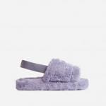 Save on Boo Fluffy Stripe Slipper In