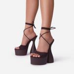 Save on Bite-Me Lace Up Peep Toe