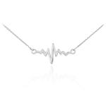 Heartbeat Pendant Necklace in Sterling S...