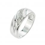Men 's Diamond Wedding Ring in Sterling