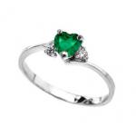 0.52ct Cubic Zirconia Heart Promise Enga...