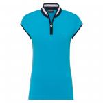 Ladies ' polo shirt with troyer-style