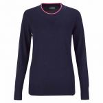 Ladies ' knitted pullover made from