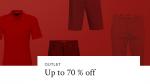 Up to 70 % discount in the OUTLET