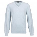 Men 's knit sweater with V-neck made of
