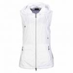Ladies ' golf waistcoat with hood & wind