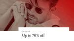 70 % discount from the Outlet at