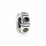 PANDORA NORTHERN LIGHT SILVER & GREEN CZ