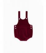 La Coqueta Burgundy Ruby Baby Dungarees