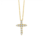 50% Off Round Lab Grown Diamond Cross