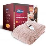 45% OFF Silentnight Heated Throw - Blush