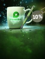 10 % sur les objets publicitaires