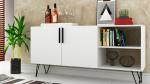Memphis - White Sideboard with Open