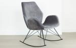 Lorna - Modern Rocking Chair - Grey -