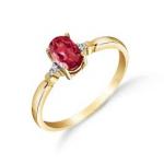 Ruby & Diamond Elegant Allure Ring in