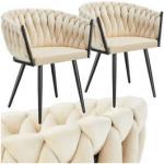 Astano Dining Chair - Sand Set of 2