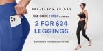 2 For Only $24 Leggings - Pre-Black
