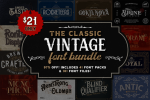 The Classic Vintage Font Bundle