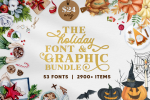 The Holiday Font & Graphic Bundle