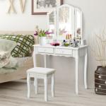 49% OFF Tri-Folding Mirror Vanity Table