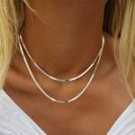 87% OFF Italian Herringbone Chain Neckla...