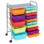 55% OFF Rolling 15-Drawer Storage Cart