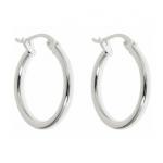 Sterling Silver French Lock Hoop Earring...