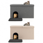 Cat Litter Box Enclosure Hidden Furnitur...