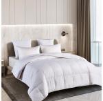 Damask Stripe 500 TC Siberian White Down