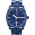 Fossil Machine Date Blue-Tone watch just