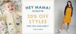 20% off Mother & Baby!