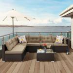 10% off hot sale 7 pieces outdoor sofa