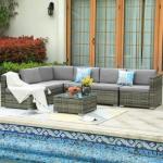 15% off 7 piece outdoor wicker sofa