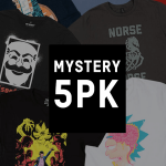 PACK DE 5 CAMISETAS MISTERIOSAS